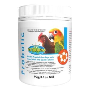 Probiotic Powder for Cage Birds & Chickens - Gut Flora Support